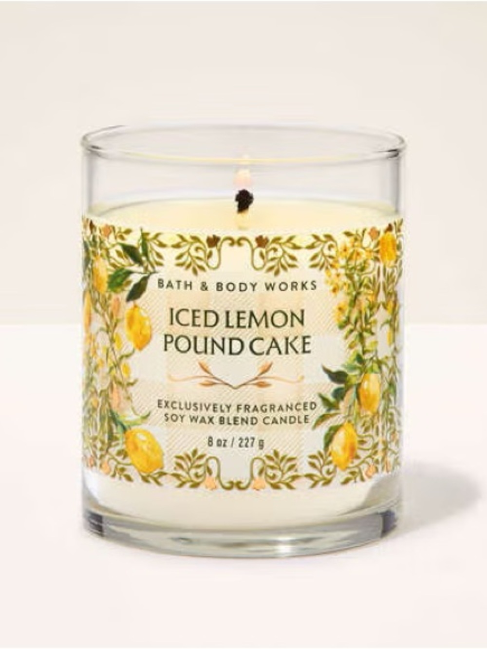 •Iced Lemon Pound Cake• Bath & Body Works Candle | Sweet Citrus Bakery Scent 8oz